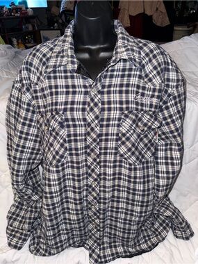 Work King Quilt Lined Plaid Flannel Jacket